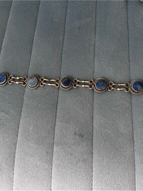 Vintage Style Blue stone Link Bracelet